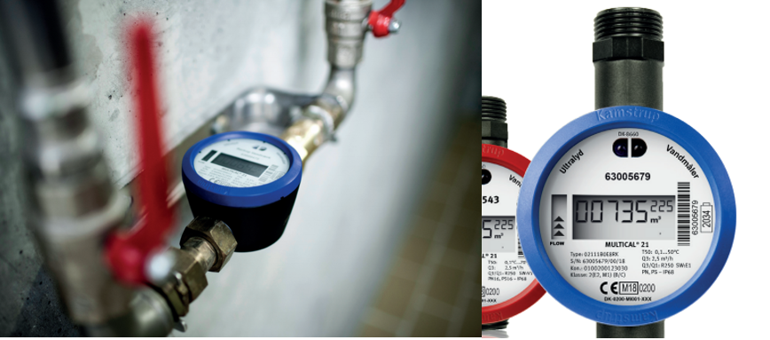 The digital water meters are the residential model named MULTICAL 21